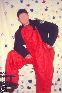 Red trousers