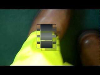 Hi vis yellow coverall