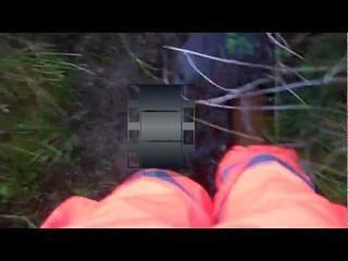 Hi vis orange Boilersuit in the ditch