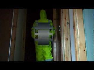 Wearing my hi vis coverall backwars
