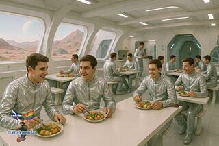 04 they have a special meal to celebrate their arrival